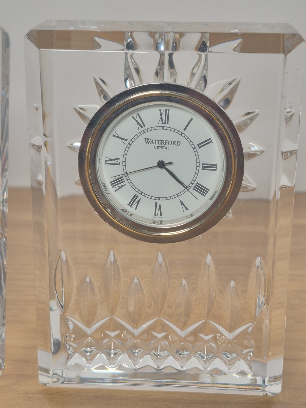 Waterford Crystal Desk Clock & Miniature Picture Frame Set Vintage Luxury Home - Picture 2 of 15